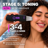 GESS YOU ultrasonic facial cleansing device 3 in 1 — ultrasonic peeling, phonophoresis, face scrubber, pore cleansing from blackheads, care for problem skin and skin with acne