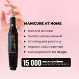 GESS Black Nail Electric Manicure Set