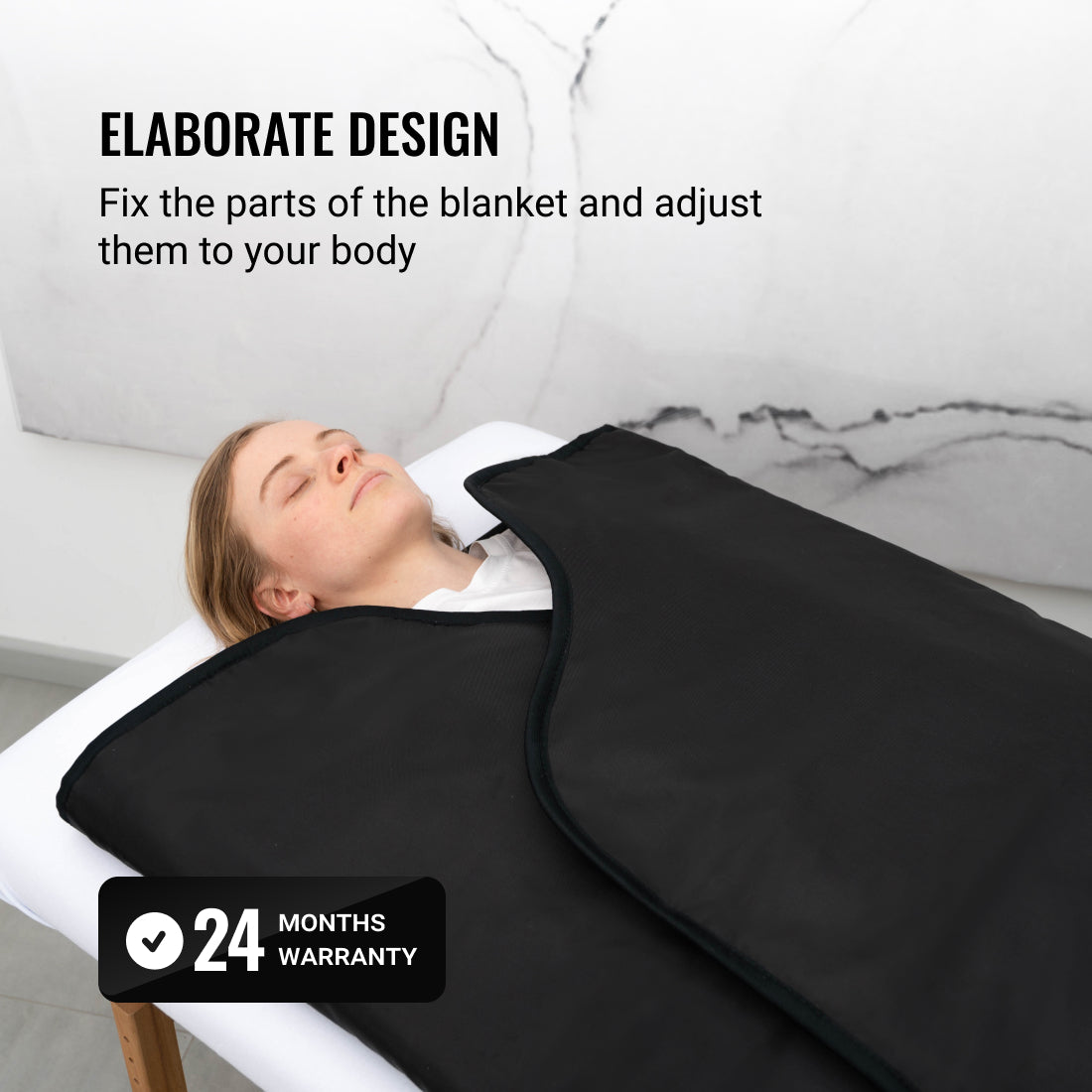 2 Zone Infrared Sauna Blanket for Weight Loss and Detox, 220x180