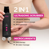 GESS Mamba Ultrasonic Scrubber with EMS Massage Rollers