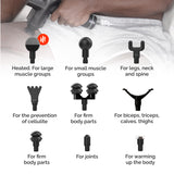 GESS Revolver Pistola per Massaggio Muscolare con 9 Teste